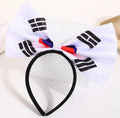 TEAM ONE REDS – RED WAVE BOW HEADBAND