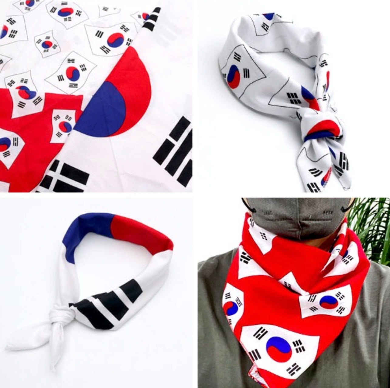 TEAM ONE REDS – KOREAN FLAG SCARF